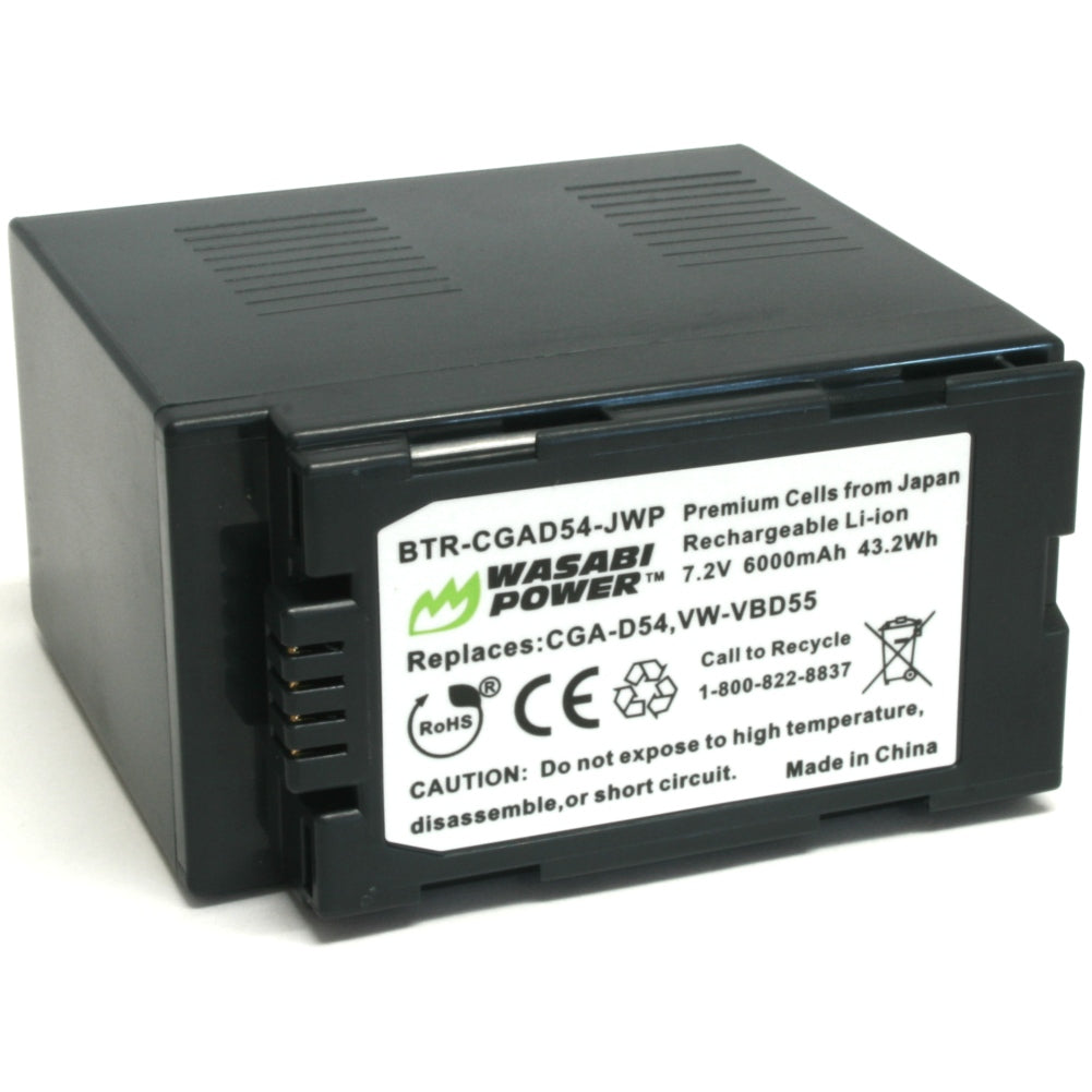 Panasonic CGA-D54, VW-VBD29, VW-VBD55 Battery (2-Pack) and Charger