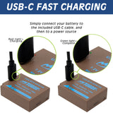 Fujifilm NP-W126, NP-W126S Battery with USB Fast Charging by Wasabi Power