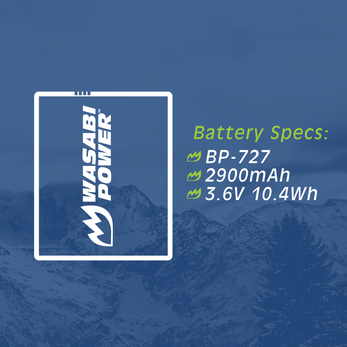 Canon BP-727 Battery by Wasabi Power