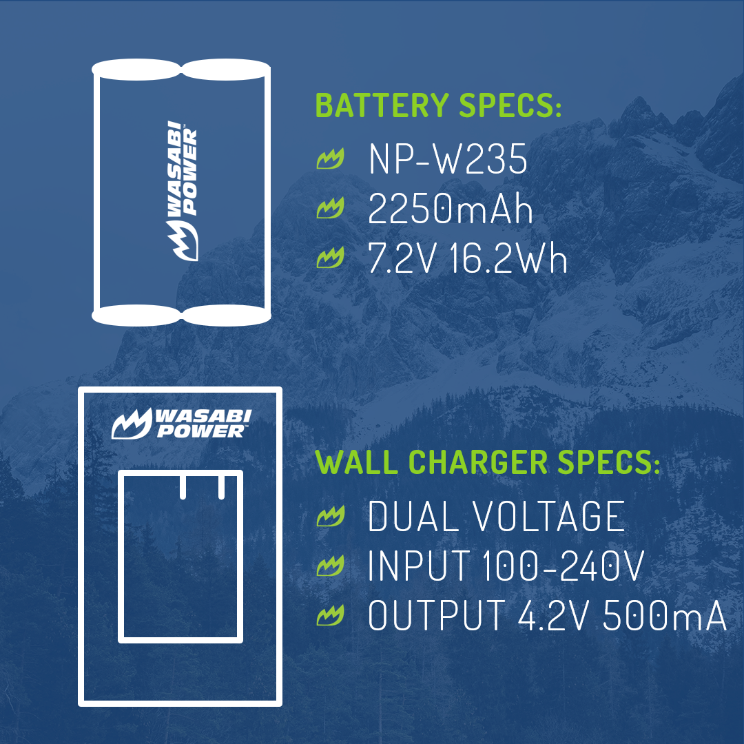 Fujifilm NP-W235 Battery by Wasabi Power