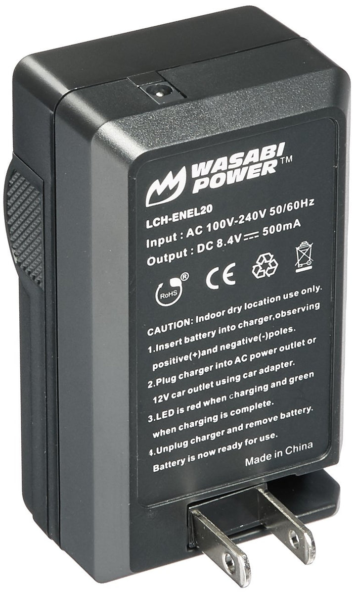 Nikon EN-EL20, EN-EL20a Battery (2-Pack) and Charger by Wasabi Power
