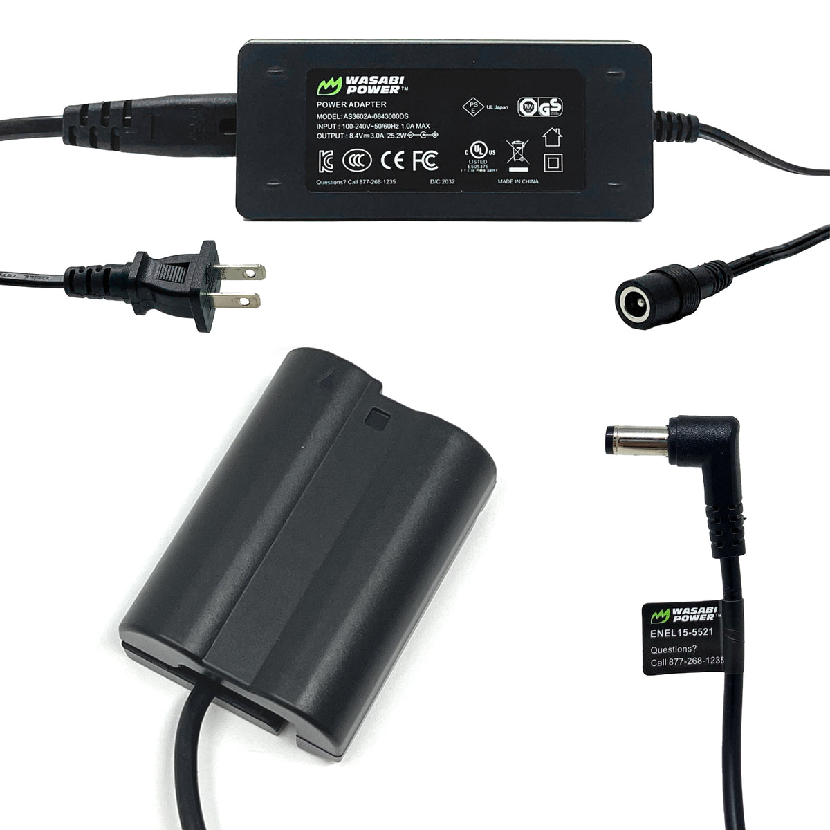 En El15 Nikon D7500 Power Supply AC Power Adapter For Nikon