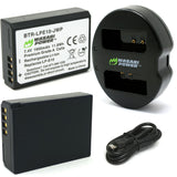 Canon LP-E10 Battery (2-Pack) and Dual Charger by Wasabi Power