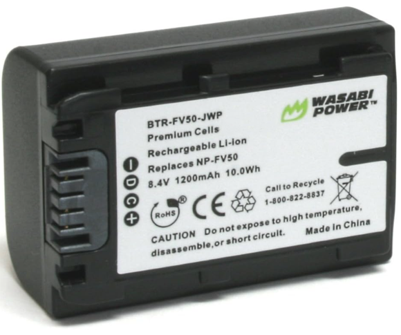 Sony NP-FV30, NP-FV40, NP-FV50 Battery by Wasabi Power