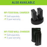Sony NP-F330, NP-F530, NP-F550, NP-F570, CN-160, CN-216, CN-126 (L Series) Battery by Wasabi Power