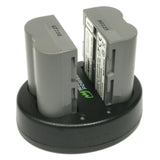 Nikon EN-EL3e, EN-EL3 Battery (2-Pack) and Dual Charger by Wasabi Power