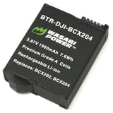 DJI BCX202, BCX204 OSMO Action Camera Battery (2-Pack) and Triple Charger by Wasabi Power