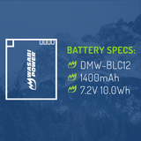 Panasonic DMW-BLC12 Battery (Fully Decoded) by Wasabi Power