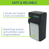 Nikon EN-EL5 Battery (2-Pack) and Charger by Wasabi Power