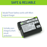 Nikon EN-EL15, EN-EL15a, EN-EL15b, EN-EL15c Battery (2-Pack) by Wasabi Power