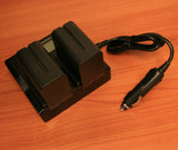 Sony NP-F550, NP-F750, NP-F960, NP-FM50, NP-QM91D (L Series, M Series) Dual LCD Charger by Wasabi Power