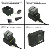GoPro HERO3, HERO3+ Dual Charger with US Plugs by Wasabi Power