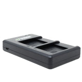Panasonic DMW-BCJ13 Micro USB Dual Battery Charger by Wasabi Power