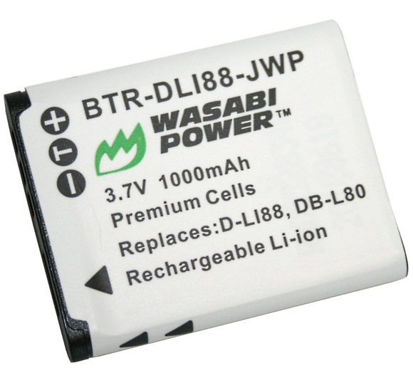 Sanyo DB-L80, DB-L80AU Battery by Wasabi Power