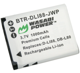 Pentax D-LI88, D-L188 Battery (2-Pack) and Charger by Wasabi Power