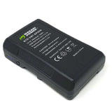 V-Mount Battery (14.4V, 6600mAh, 95Wh) and V-Mount Battery Charger with D-Tap by Wasabi Power
