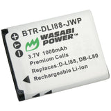 Toshiba Camileo PX1686 Battery (2-Pack) and Charger by Wasabi Power