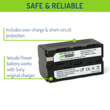 Sony NP-F750 Battery (L-Series, 2-Pack) by Wasabi Power