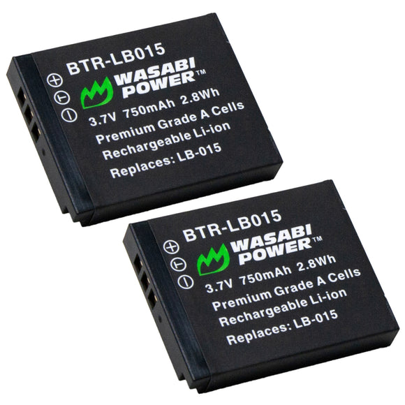 Kodak LB-015 Battery (2-Pack) by Wasabi Power