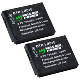 Kodak LB-015 Battery (2-Pack) by Wasabi Power