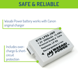 Canon LP-E8 Battery (2-Pack) by Wasabi Power