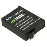 DJI BCX202, BCX204 OSMO Action Camera Battery (2-Pack) and Triple Charger by Wasabi Power