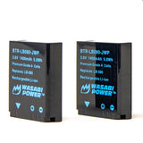 Kodak LB-080 Battery (2-Pack) and Charger by Wasabi Power