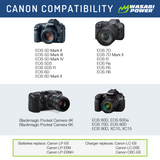Canon LP-E6, LP-E6N Battery (2-Pack) by Wasabi Power
