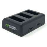 GoPro MAX, ACDBD-001, ACBAT-001 Battery (2-Pack) and Triple Charger by Wasabi Power