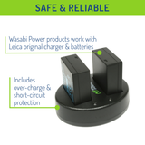Leica BP-DC12, 18729 Battery (3-Pack) and Dual Charger (Not Fully Decoded) by Wasabi Power