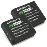 Ricoh DB-120 Battery (2-Pack) by Wasabi Power