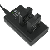 GoPro MAX2 Enduro Battery (2-Pack) and USB Dual Charger by Wasabi Power