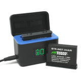 Insta360 X4 Air Battery (2-Pack, CINSBAFA) and Dual USB-C Charger by Wasabi Power