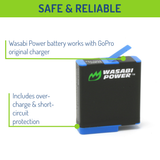 GoPro HERO8 Battery (4-Pack) Compatible with HERO7 Black, HERO6, HERO5 by Wasabi Power