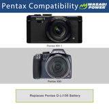 Pentax D-LI106 Battery (2-Pack) and USB Dual Charger by Wasabi Power