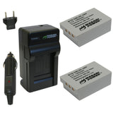 Sanyo DB-L90, DB-L90AU Battery (2-Pack) and Charger by Wasabi Power