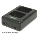 Garmin VIRB X, VIRB XE Dual Charger by Wasabi Power