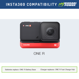 Insta360 ONE R, RS Dual Charger by Wasabi Power