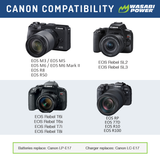 Canon LP-E17 Battery with USB-C Fast Charging by Wasabi Power