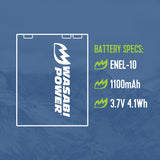 Nikon EN-EL10 Battery by Wasabi Power