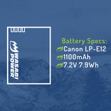 Canon LP-E12 Battery by Wasabi Power