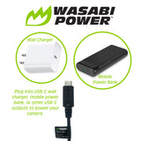 Sony NP-FW50 DC Coupler with USB-C Input by Wasabi Power