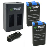 GoPro MAX, ACDBD-001, ACBAT-001 Battery (2-Pack) and Dual Charger by Wasabi Power