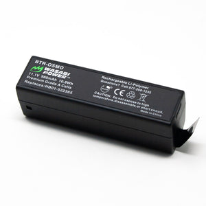 Newmowa Batteria (2pz) E Caricatore Doppio Per DJI Osmo, Osmo+ E Osmo Mobile – 11.1V 980mAh, Carica Rapida, Con Spine Europea E UK