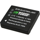 Pentax D-LI68, D-LI122, D-L168 Battery by Wasabi Power