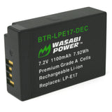 Canon LP-E17 Battery (Fully Decoded) by Wasabi Power