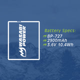 Canon BP-727 Battery by Wasabi Power