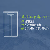 WB29 Battery for Godox AD200 Pocket Flash and Flashpoint eVOLV 200 by Wasabi Power