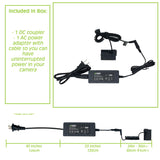 Canon LP-E8, DR-E8, ACK-E8 DC Coupler with AC Power Adapter by Wasabi Power