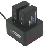 Leica BP-SCL5, 24003 Battery (2-Pack) and Dual USB Battery Charger BC-SCL5, 24002 by Wasabi Power